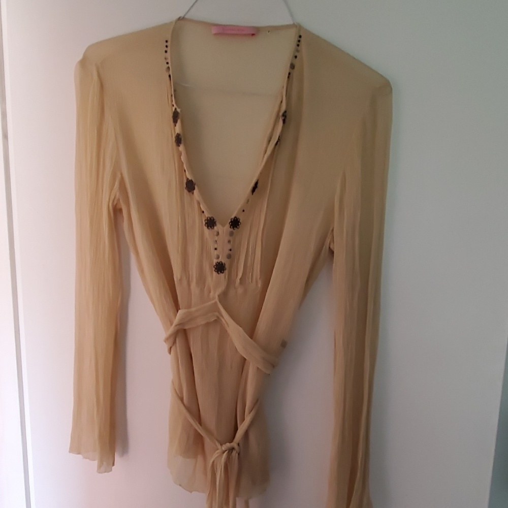 Sheer tonic blouse